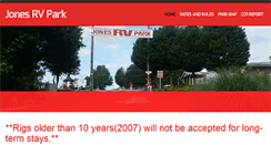 Desktop Screenshot of jonesrvpark.com