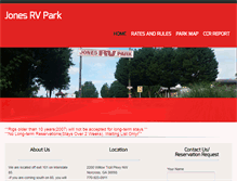 Tablet Screenshot of jonesrvpark.com